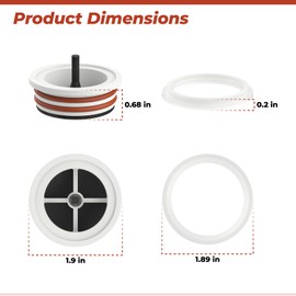 PalpitateC Air Blower Seal One Way Non Return Smart Valve Compatible with Coleman SaluSpa 54124, 54129, 54155, 54176 for Air Bubbler/Blower Water Leak Repair Replacement Parts Kit 1set