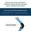 Trainers Choice Elbow Compression Sleeve, for Men & Women, with