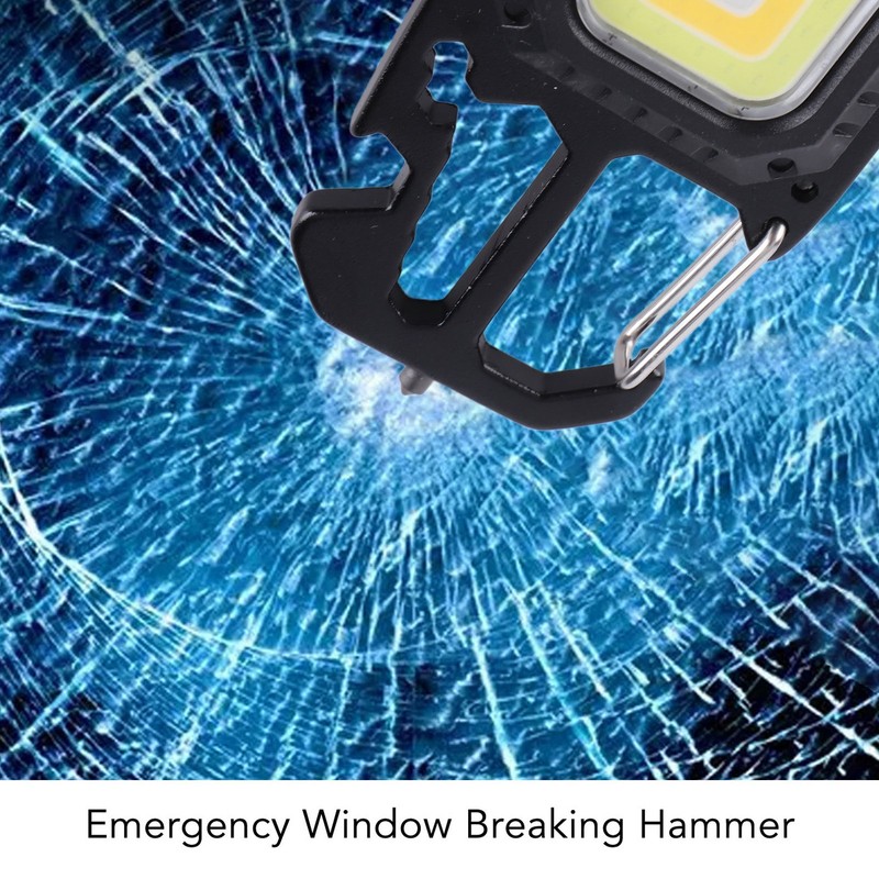 2 Pcs Keychain Work Light High Bright Mini COB Lamp