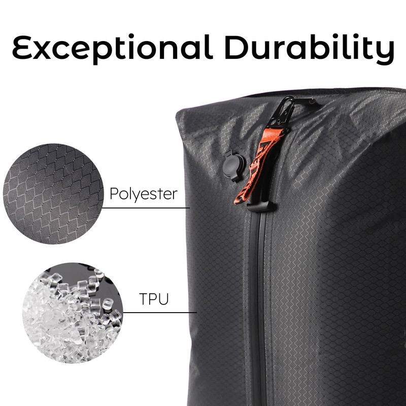 Relime Vacuum Bags for Travel, Revolutionary Reusable Compression Bags for