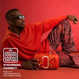 Stromberg - Groove Portable Bluetooth Speaker, 30W Power, 12-Hour Playtime, AUX Compatible - Red