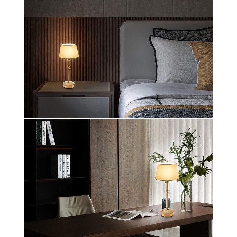 UMEXUS Small Cordless Lamp Rechargeable Table Lamps Set of 2,