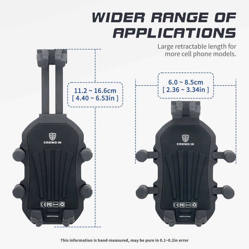 Motorcycle Phone Mount Holder with Vibration Dampener Anti-theft Motorcycle Cell