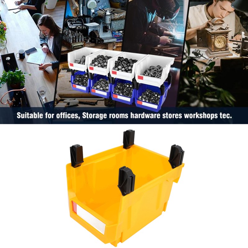 Garage Organizer Bin 377x213x178mm Thickened Slant Mouth Vertical and Back