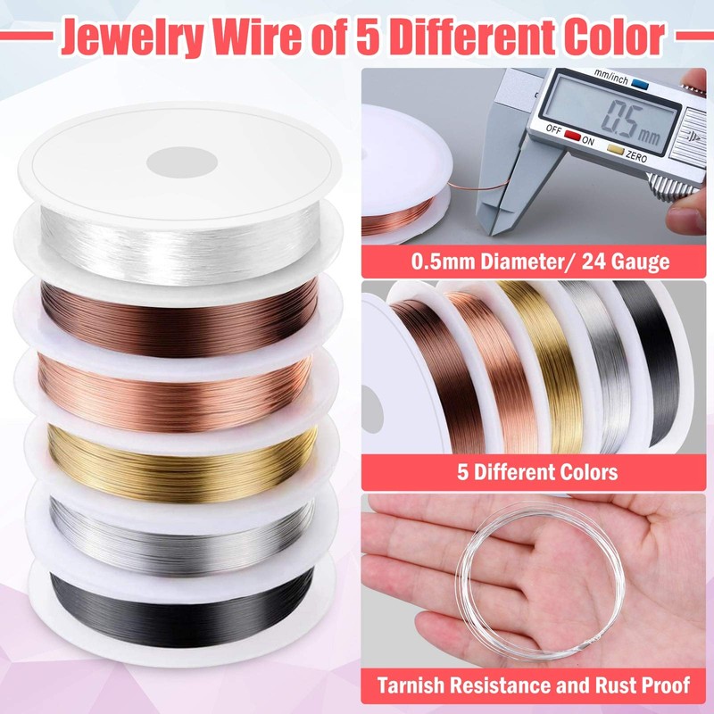 Thrilez Wire Wrapping For Jewelry Making, Repair and Beading Supplies