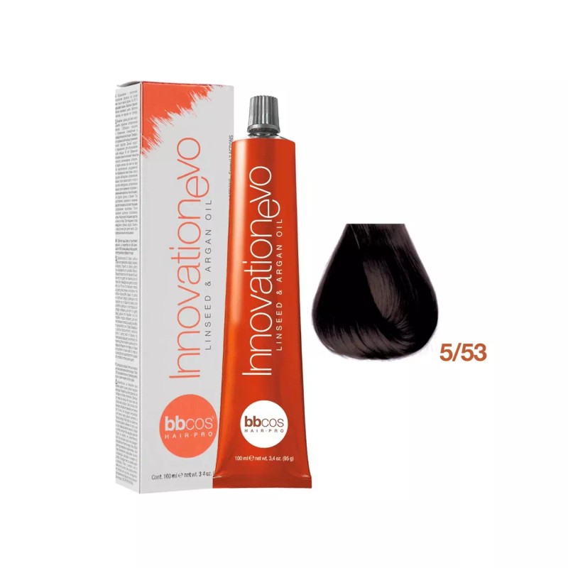 BBcos innovationEvo Hair Color 100 mL 5/53-Light Mahogany Golden Brown...