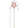 DARO DEKO Wooden Flower Stake Pink Flower Stake 7 x