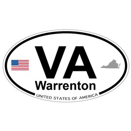 US Decal, Inc. Warrenton, Virginia Oval Sticker