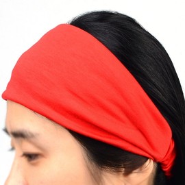 Sports Fashion Color Headband Bandana Running Band Sports Band Tennis Band Black 3ea