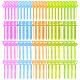 200 Pieces of Plastic Fruit Picks, Colorful Fruit Forks, Party Toothpicks, Reusable Fruit Forks, Creative Fruit Picks, Tasting Fork Picks, Various Styles of Fruit Picks, Cocktail Skewers (Color)