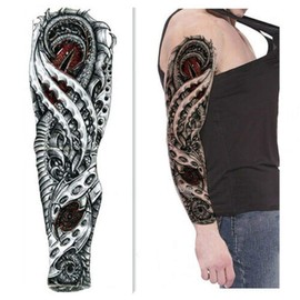 S.A.V.I Full Arm Hand Temporary Tattoo For Men Girls Women Sticker Size 48x17cm - 1pc. (19), Multicolor, 9 g