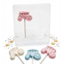 Stagecoach Cinderella Carriage Lollipop Chocolate Candy Mold 3462 2 Cavity