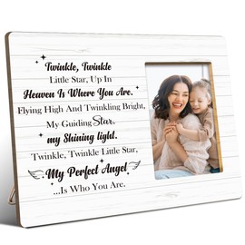 JANLAN Memorial Picture Frame for Loss of Baby,Miscarriage Gifts for Mothers,Angel Baby Memorial Sympathy Gift