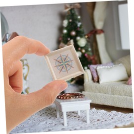 Operitacx 5 Sets of Decoration Ideas for Small Houses Miniature Painting Wall Decoration for Miniature Houses Tiny Painting Frame Miniature Painting Tiny House Decor for Indoor Plastic 3 Pieces x 5