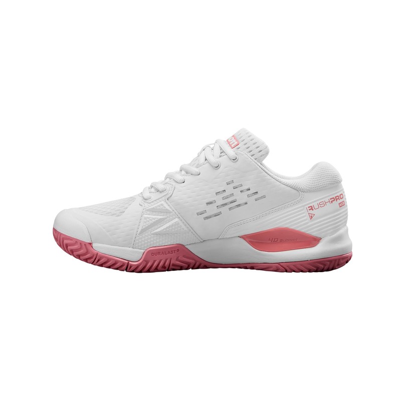 Wilson Unisex Children's Rush Pro Ace Jr Trainers, White Mauveglow