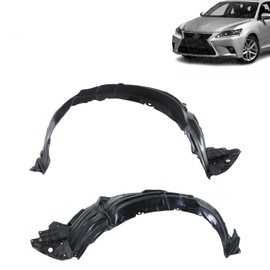 Vantage Auto Parts - Front Fender Liners Driver and Passenger Side Compatible with Lexus CT200h 2011-2015 | DIRECT REPLACEMENT | Plastic | 5380576011 5380676011 | LX1248113 LX1249113