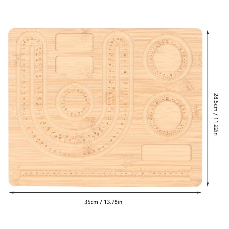 Bracelet Bead Board Jewelry Making Bracelet Measurement Board Bamboo Beading