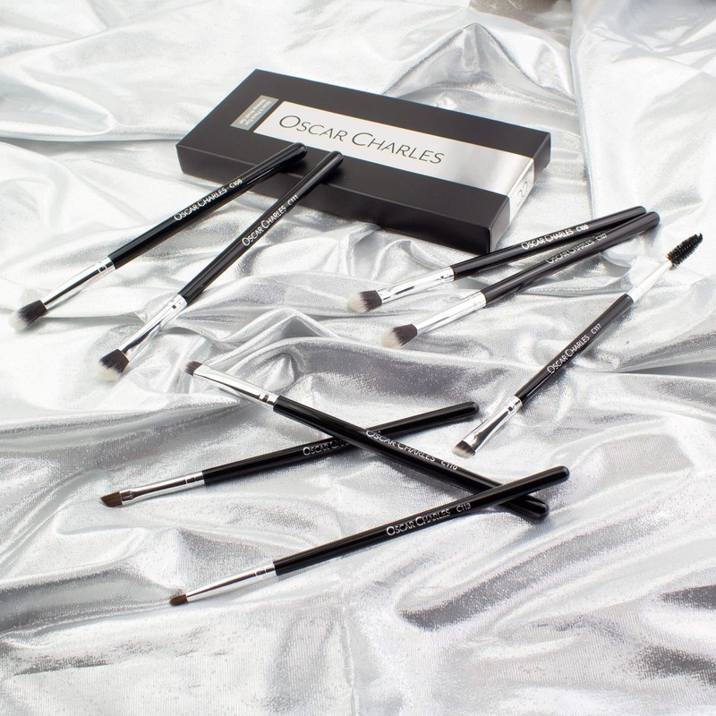 Oscar Charles Professional Eye Makeup Brush Set with Soft Blending