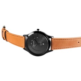 Just Watch JW006 Men's Watch Genuine Leather Strap Date Analogue Quartz JW20005, light brown, Strap.