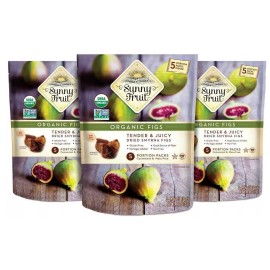SUNNY FRUIT 2 PACK SUNNY FRUIT ORGANIC FIGS TENDER & JUICY DRIED SMYRNA FIGS GLUTEN FREE