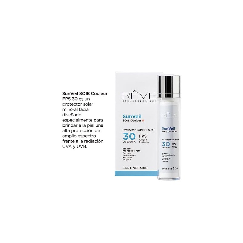 Reve Dermatologique SunVeil SOIE Couleur FPS 30 Protector Solar Mineral