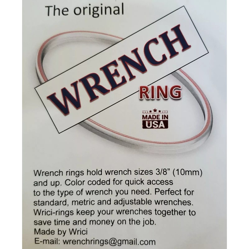 Wrici Wrench ring organizer is a heavy duty steel ring