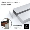 Rectangle Metal End Cap 2"x5" 4 Pack Press Fit NELSONS