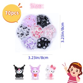 70 Pcs 3D Colorful Nail Art Decoration,Resin Cute Nail Rhinestone Glitter Nail Charms Nail Multi-Shape Charms Flower Gems Pendant Pearls Art Accessories