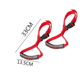 Armastuse 2 pcs AutomotiveStanding Aid Safety Grab Handle Adjustable Vehicle Support Strap Portable Nylon Car Assist Device Grip Handle for Elderly, Disability(red)