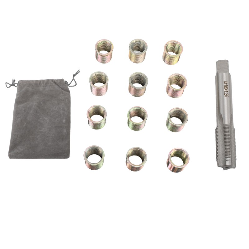 Thread Repair Tools 12Pcs Stainless Steel Inserts with 1Pc Screw