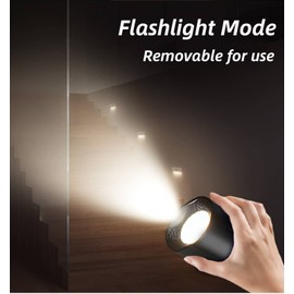 Hoffnugshween LED Wall Mounted Lamps Up&Down Light Sources Wall Sconces with Remote Control Cordless Rechargeable 360°Rotation Magnetic Ball 3 Level Brightness Color Temperature Change Touch Control