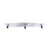 Pair of 3" X 16" Chrome Standard Bottom Mud Flap