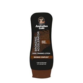 Australian Gold Dark Tanning Accelerator Lotion With Bronzer, 8 Ounce