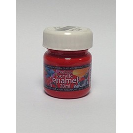 Polyvine 20ml Acrylic Enamel Paint Scarlet