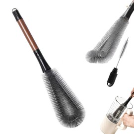 2-in-1 Detachable Blender Cleaning Brush for Vitamix & Ninja, Dual-Head Bottle Brush for Juicer, Cup Lid, Meat Grinder & Kitchen Appliances, Long-Handled Food-Grade Bristles for Deep Crevice Clean