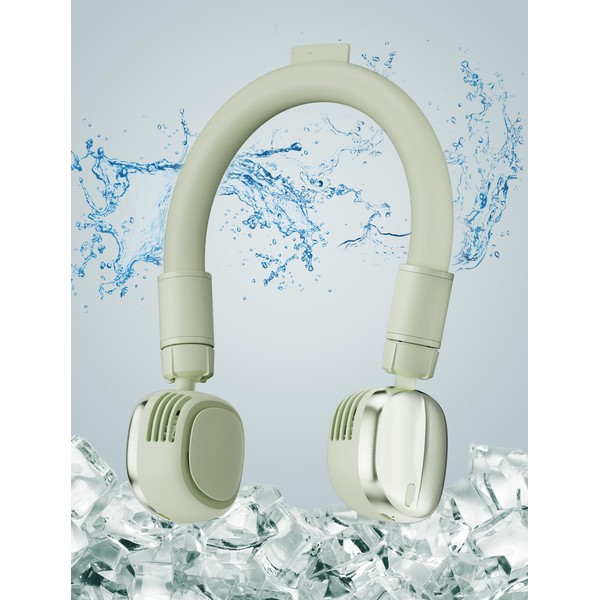 Neck Fan and Ice Cooling Ring 2 in 1, Portable