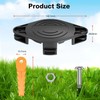 Rivershine Trimmer Plastic Blades Head,Compatible with Black Decker GH900 GH600