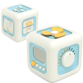 Yitical Montessori Toy from 1 Year 6 in 1, Motor Skills Cube Learning Toy Motor Skills Toy from 12 18 Months 2 3 Years, Baby Gift Boy and Girl