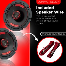 MB Quart XK2-116S 6.5-Inch 240 Watt 2-Way Coaxial Slim Mount Speaker System for Premium Car Audio