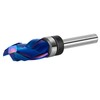 SpeTool Coated 1/4 Flush Trim Router Bit with Top Bearing,