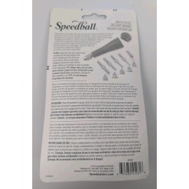 Speedball HU41231 Linoleum Cutter Set (6 Piece) Red Brand New