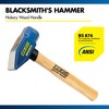 Estwing Blacksmith Hammer, 4 lb Head, 14" Hickory Wood Handle,