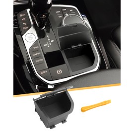 LFOTPP Compatible with BM W 1 Series 3 4 Series X3 X4 X5 X6 X7 F40 G20 G21 G22 G23 G24 G26 G01 G02 Centre Console Storage Box I4 I3 Car Gear Lever Organiser Interior Change Accessories