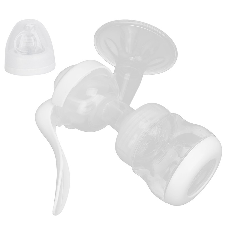 Portable Manual Breast Pump Single Hand Breast Pump Plastic Breastfeeding
