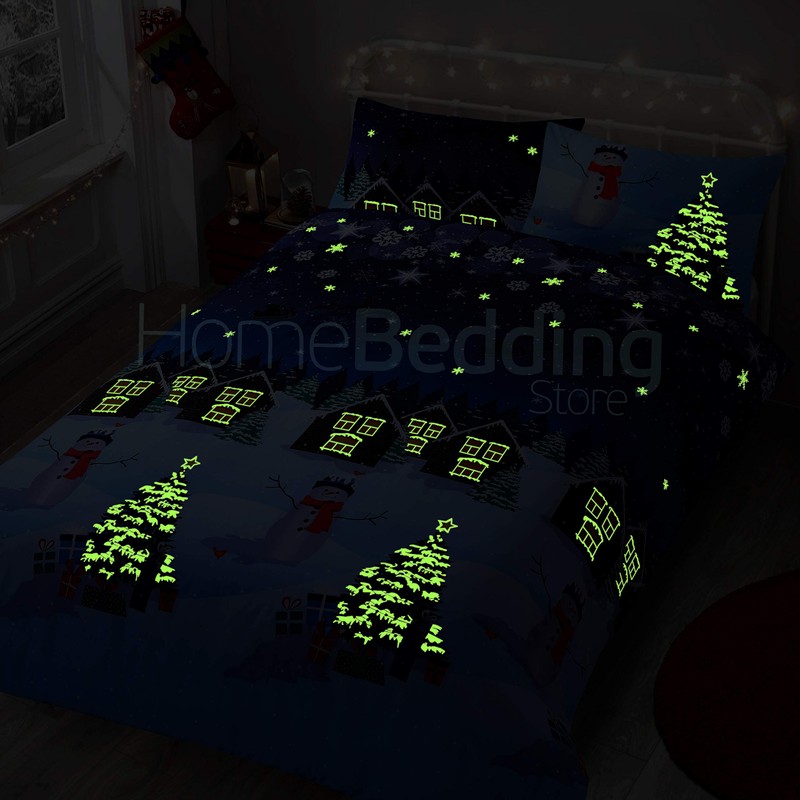 Velosso Christmas Glow in the Dark Xmas Snowman Tree Winter