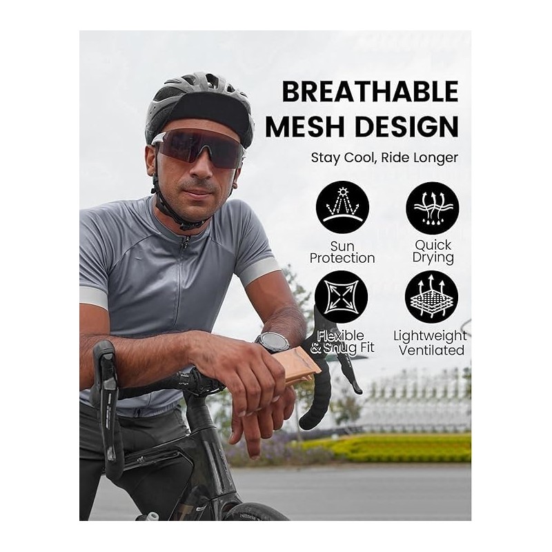 ZodiacZen Cycling Cap Spring Summer UV Protection Bicycle Underhelmet Cap