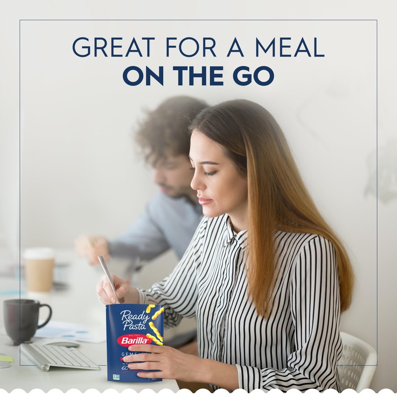 Barilla Ready Pasta, Fully Cooked Gemelli Pasta, Non-GMO & Kosher,