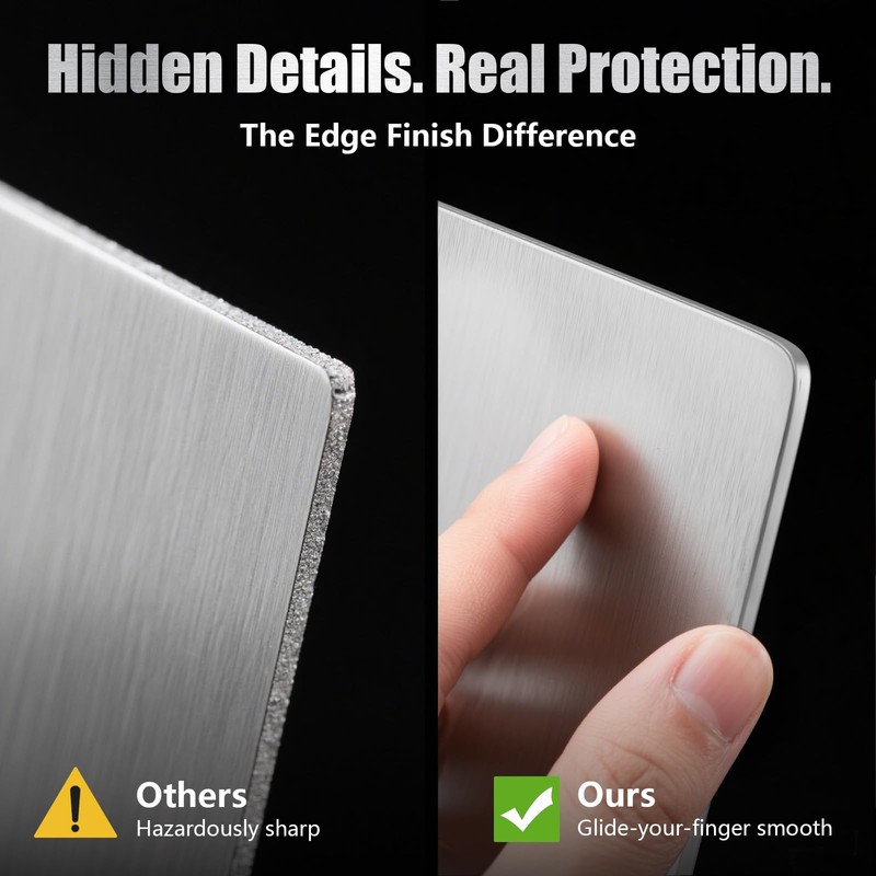 URMONA 3 PCS 304 Stainless Steel Cutting Board For Kitchen,