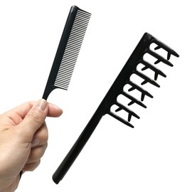 Hair Arrangement Set, Anti-Static, Comb, Unstructured, Hair Set, Styling, Beauty Accessories, Unisex (Comb 2 Types Set (Anti-Static Comb, Unstructured Comb))