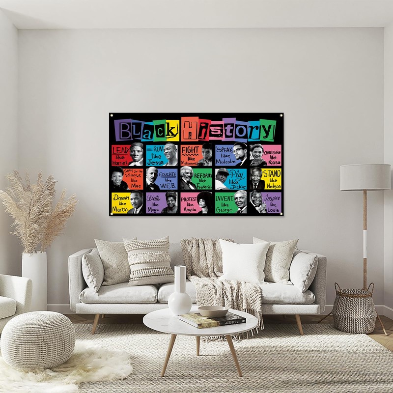 Bolcagob Black History Month Flag 3x5FT Pan African American Flag